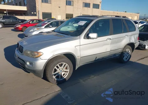 2004 BMW X5 3.0I z USA, uszkodzony, nr VIN 5UXFA13524LU27736